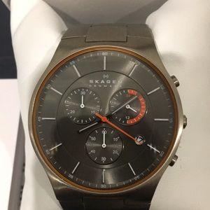 Skagen titanium chrono watch